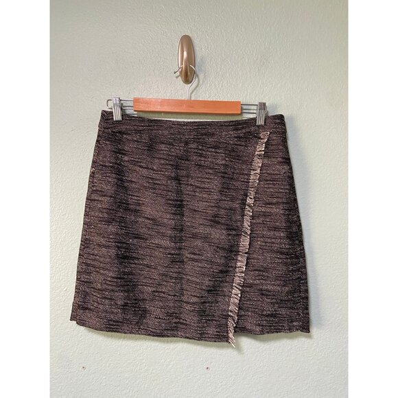 LOFT Dresses & Skirts - NWT Ann Taylor Loft Women's Faux Wrap Tweed Like Skirt Size 8